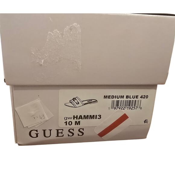 GUESS Hammi One Band with Logo and Hardware Flat Sandals Size 10 - Picture 9 of 10